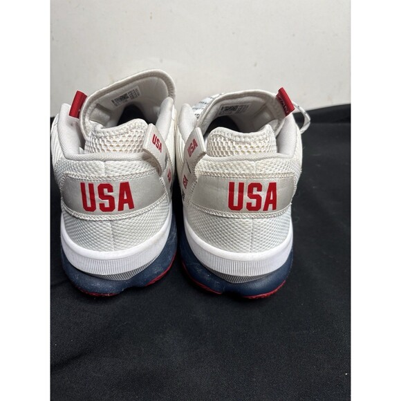 Adidas Dame 8 PE Team USA Olympic White Basketball Shoes Mens Sz 13.5 HR0048